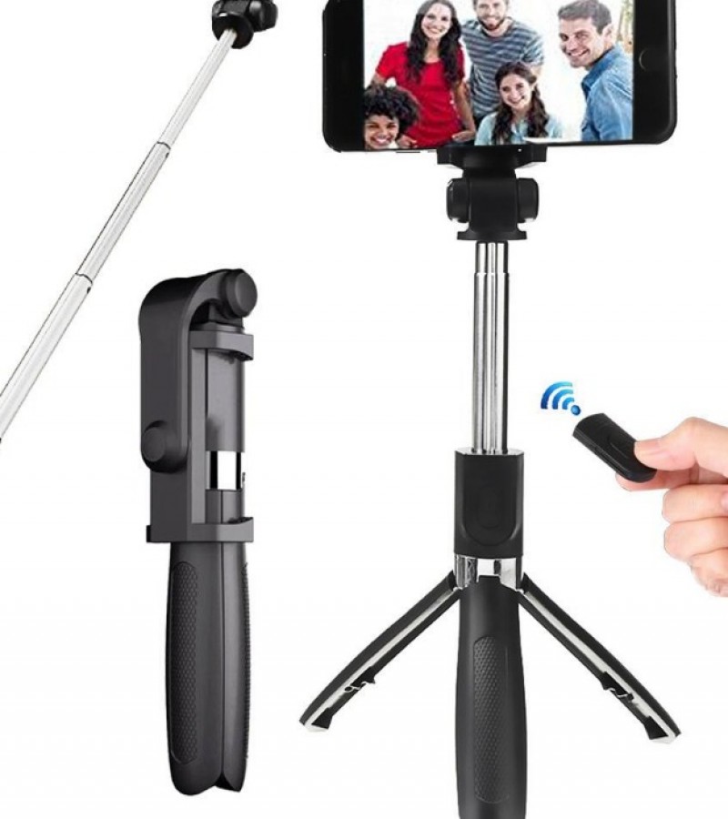 3 in 1 Foldable Bluetooth Selfie Stick Tripod Monopod 10