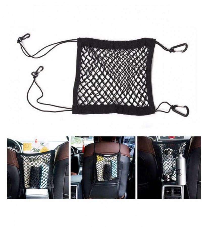 30*25cm Car Organizer Seat Back Storage Elastic Car Mesh Net Bag
