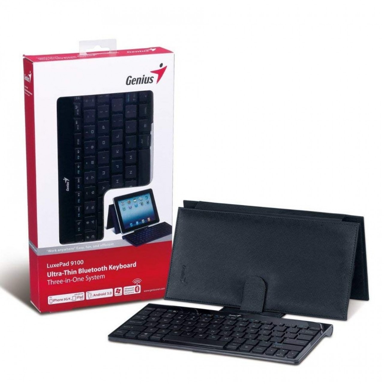 8. Genius Bluetooth Keyboard Luxepad 9100 – 7 Function Keys – Slim – Black