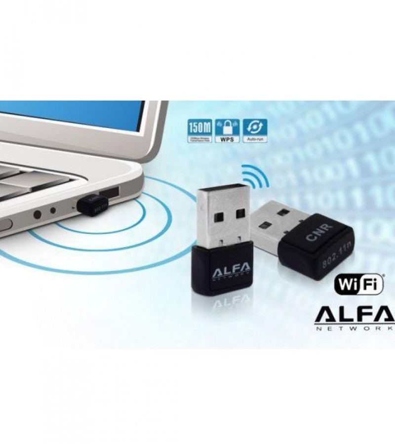 Alfa Mini Wifi Adapter/Catcher 300-Mbps Alfa Usb LAN Card For Computer Laptop