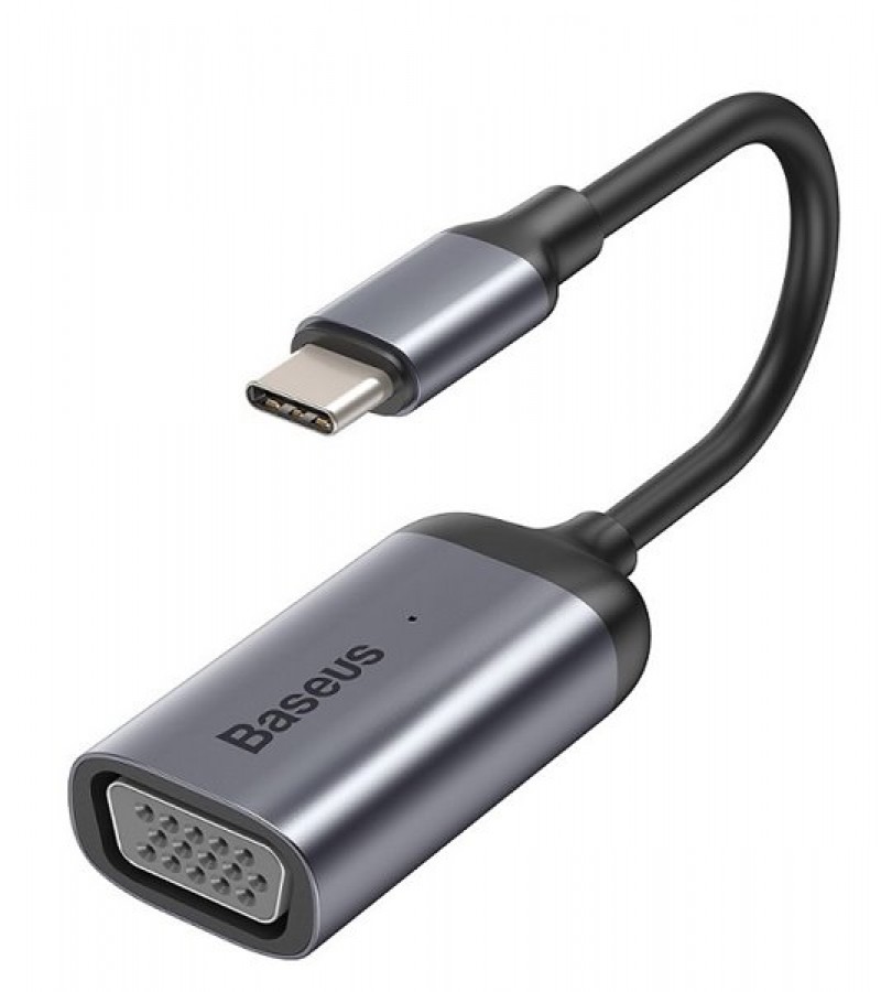 Baseus Enjoyment Series USB Type C to VGA HUB Convertor for MacBook / PC gray