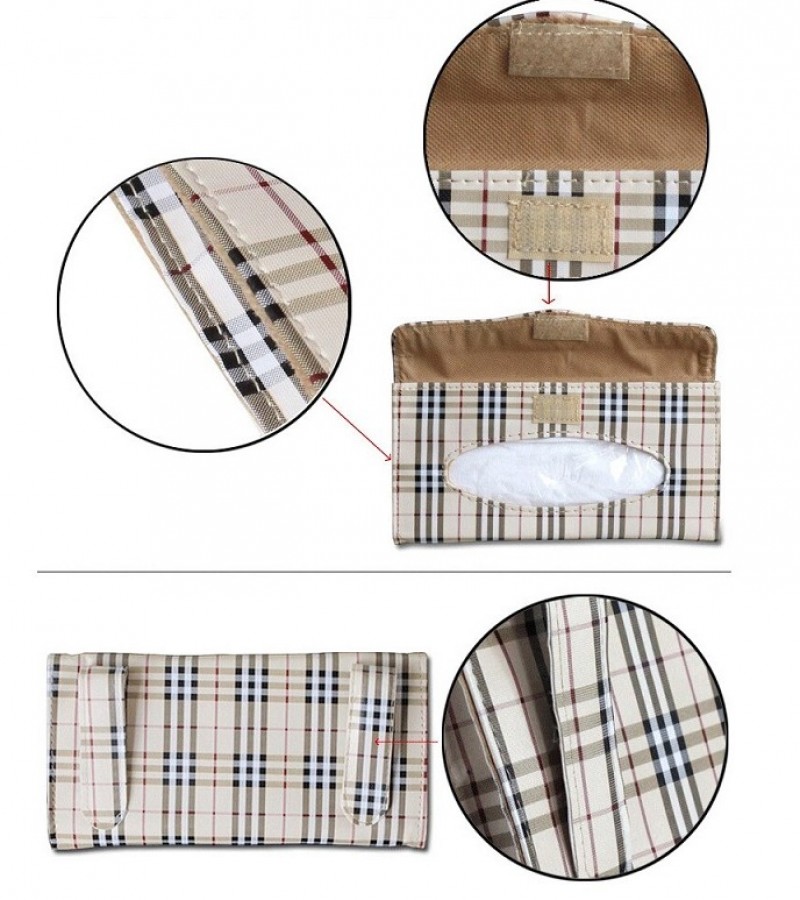 Car Sun Visor Tissue Box With Clip