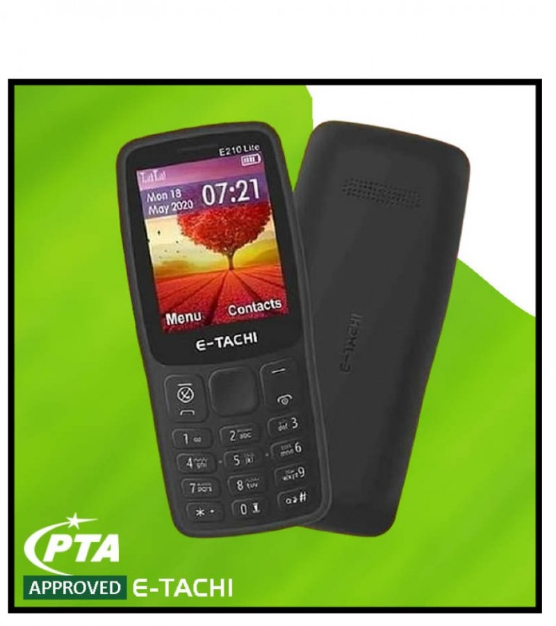 E Tachi E210 Lite 2.4" Big Display Keypad Mobile Phone (Without