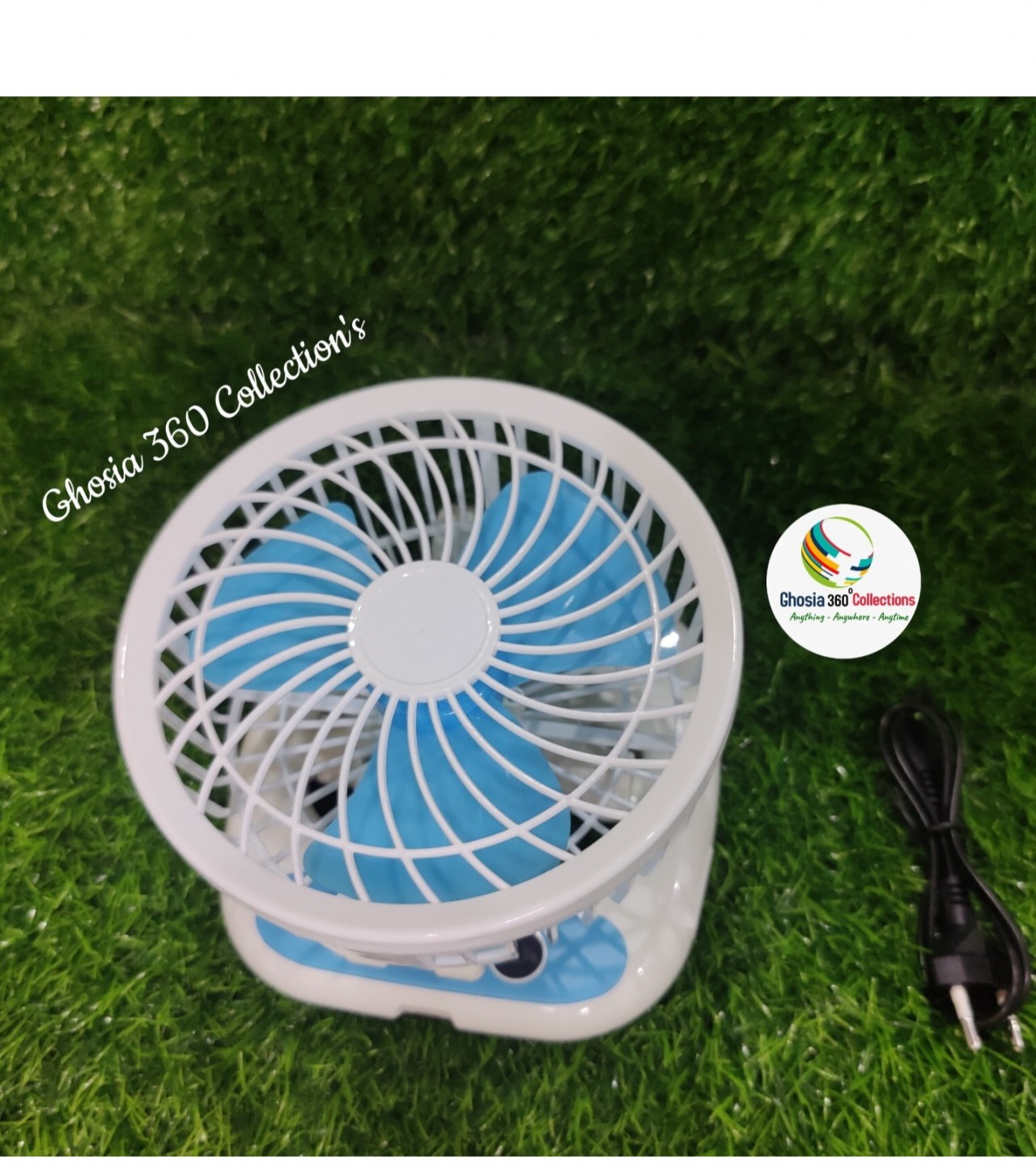 Folding Fan With Bright LED Light Multifunctional Portable Variable Wind Speed & Light Brightness