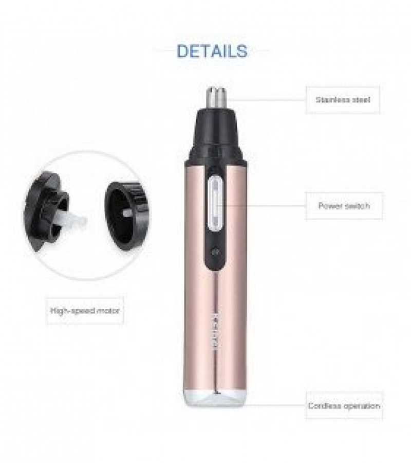 Kemei KM-6661 3 In 1 Hygienic Clipper For Nose & Trimmer For Hair & Beard