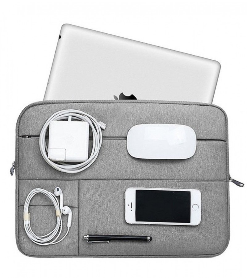 Laptop Bags for Dell HP Asus Acer Lenovo Macbook 15.6 inch Soft Cover - Silver
