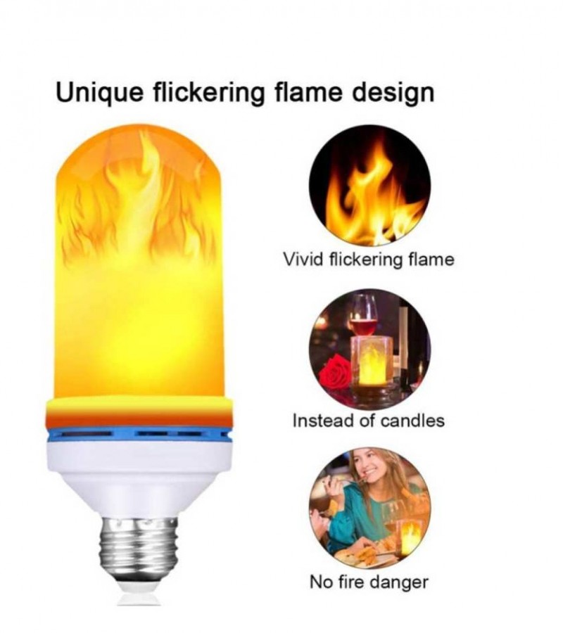 Led Dynamic Flame Effect Flickering Fire Bulb