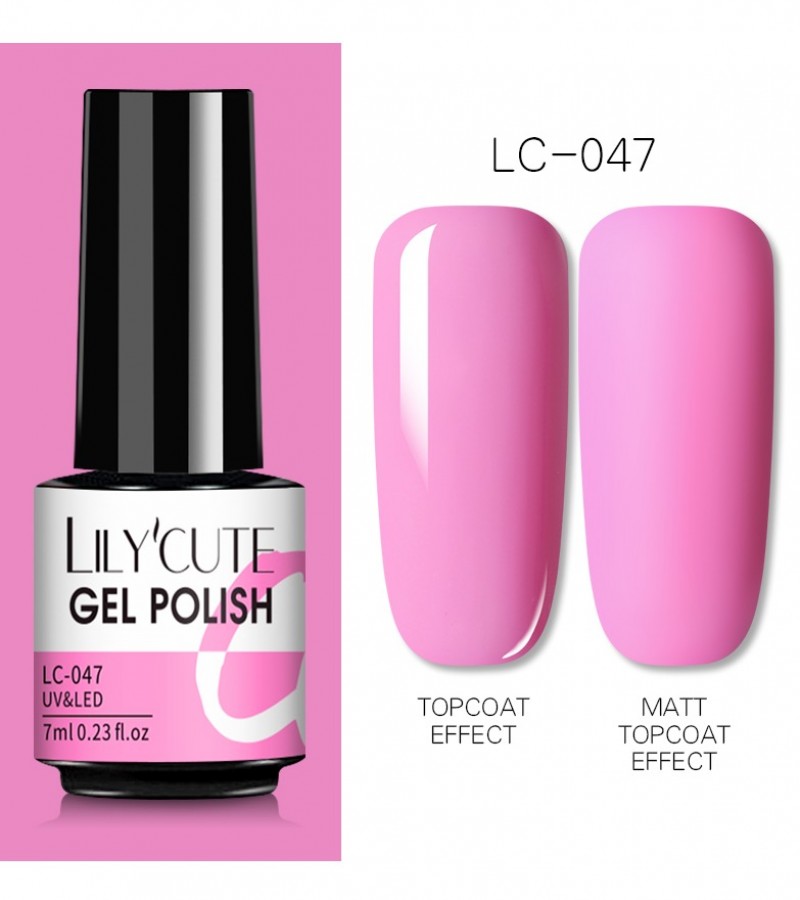 LILYCUTE 7ml Gel Nail Polish For Nails Semi Permanent Soak Off Gel UV LED (NO:47)