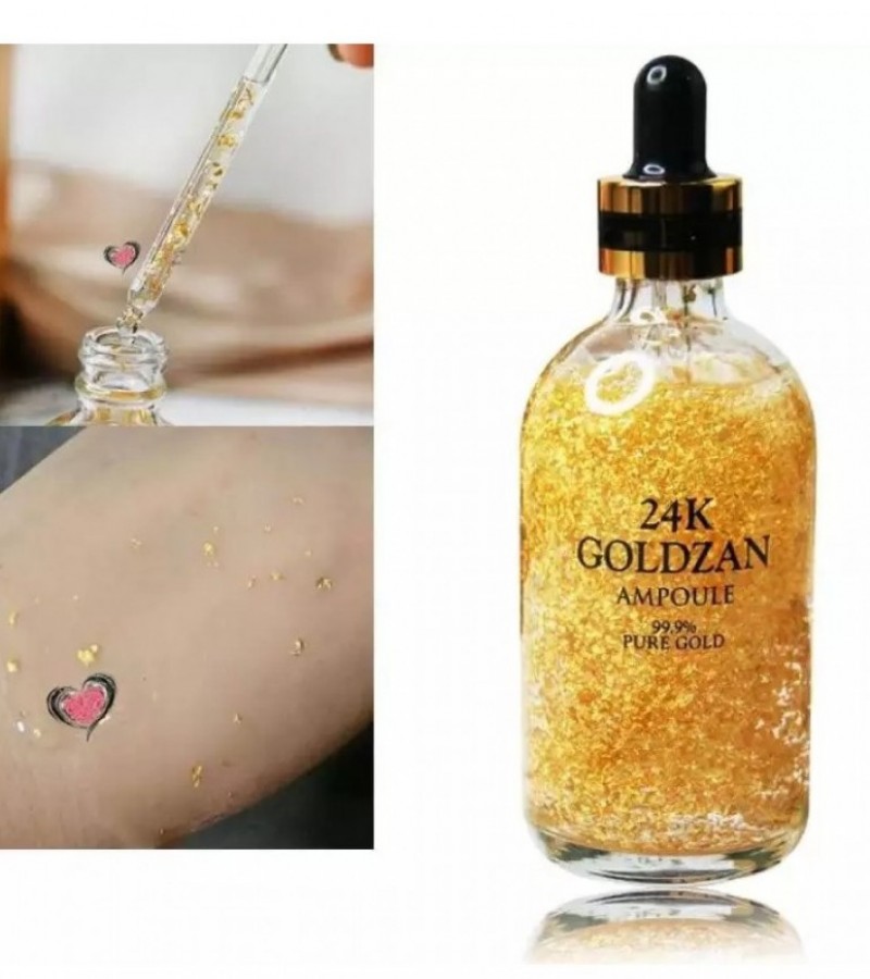 Luxury 24K GOLDZAN AMPOULE Essential Oil Professional Makeup Primer Anti-wrinkle