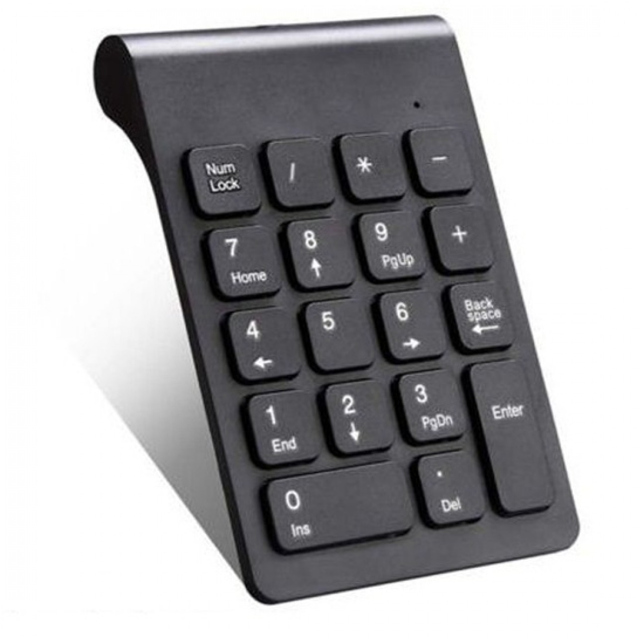 Mini Numeric Wireless Keypad 2.4GHz 18 keys Pad - Black