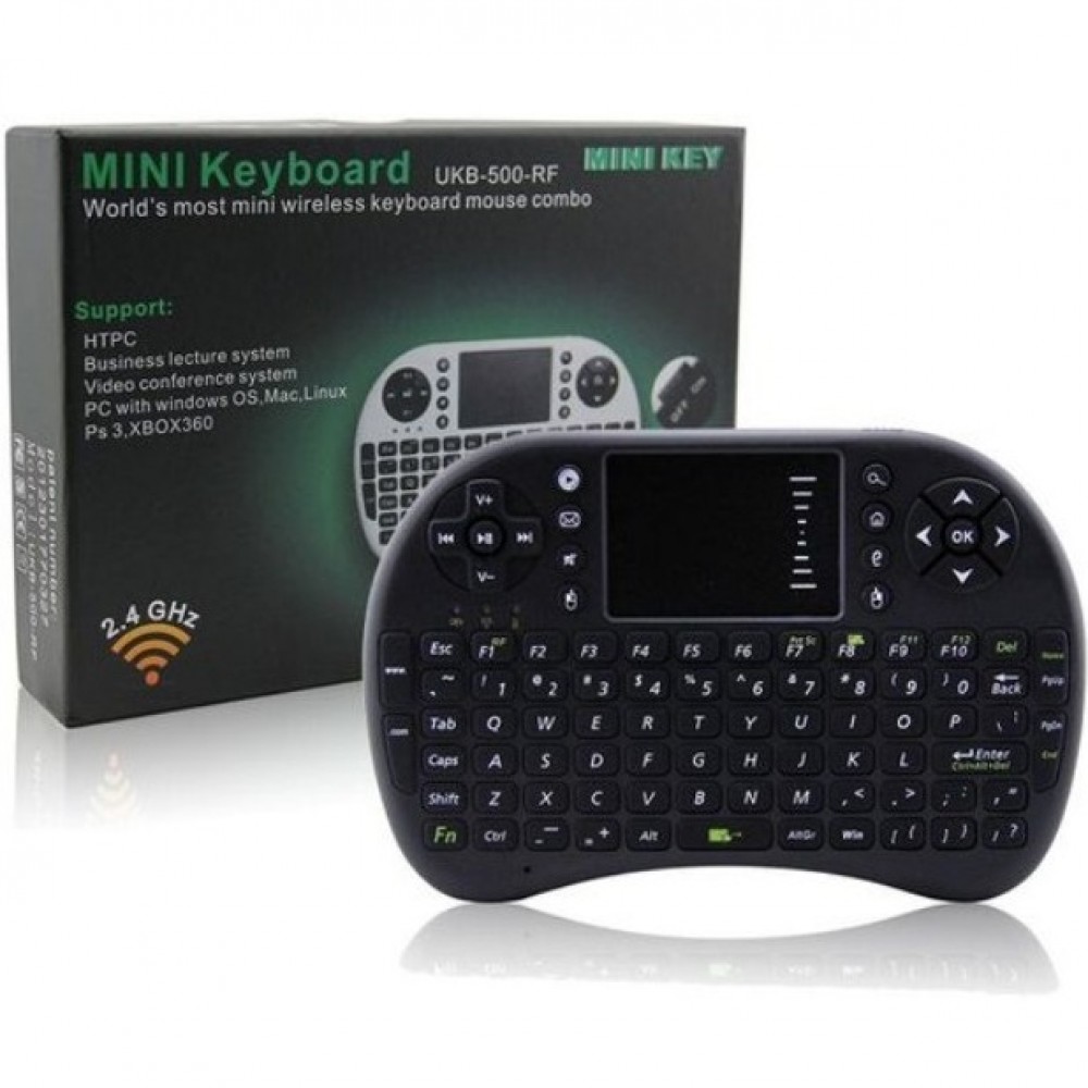 Mini Touch Pad Rf 500 Wireless With 3 Colour Backlight Keyboard Mouse