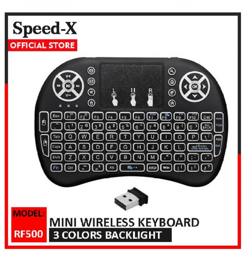 Mini Wireless Keyboard for Smart TV / Android Box - Mouse pad