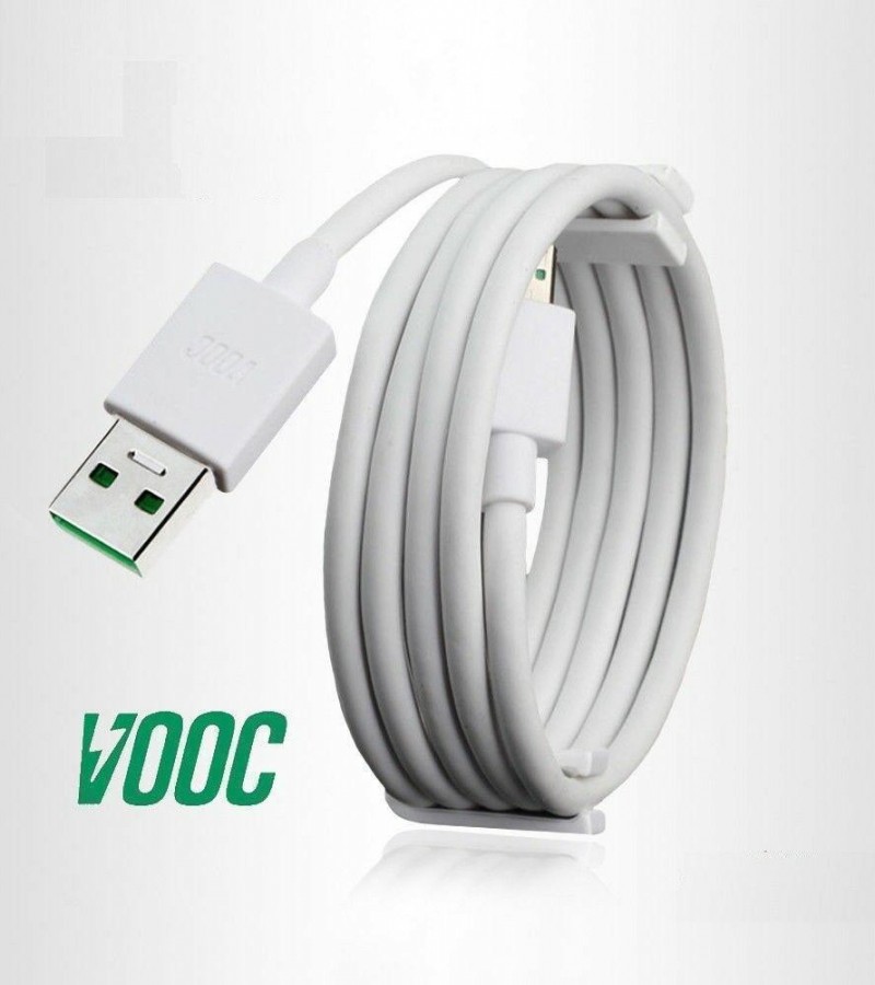 New VOOC Fast Charging Data Cable 1 Metre For OPPO F9-F9 Pro-F11-OPPO Reno - Fast Charging Cable