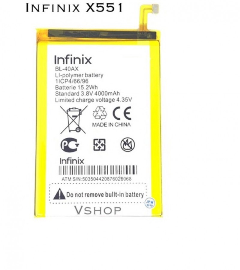 infinix hot note battery