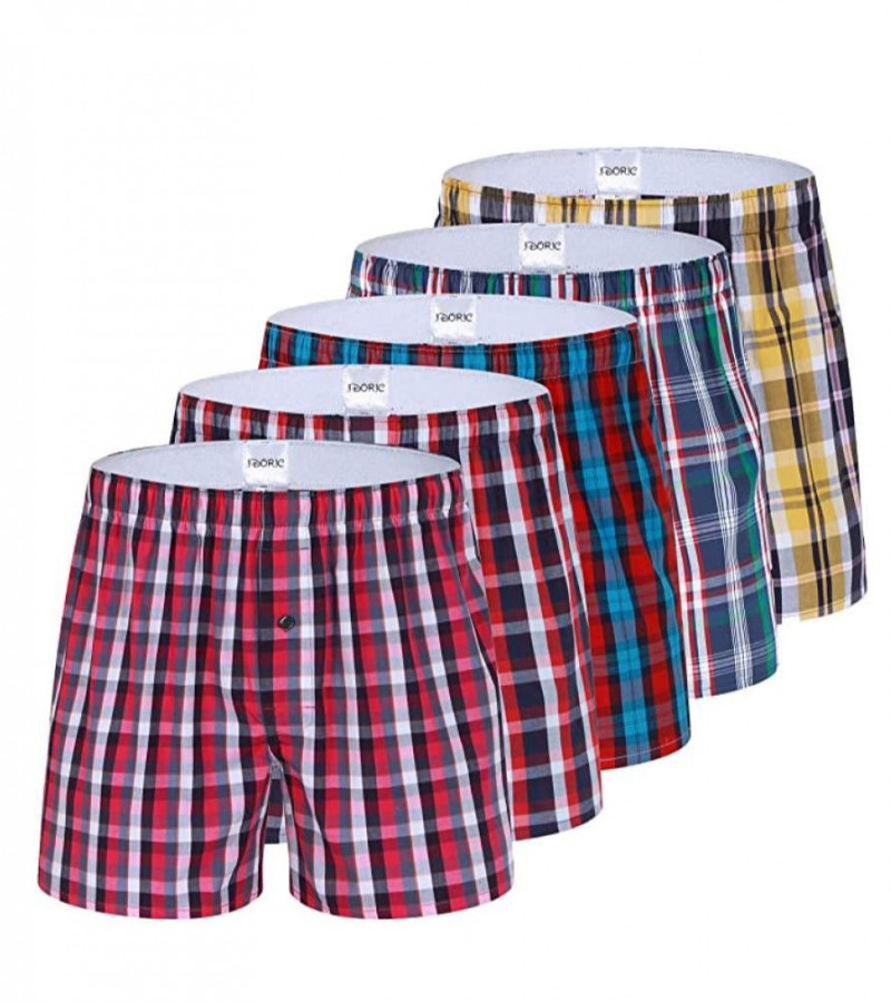 Pack of Four - Exported Best Quality Checker Boxer Shorts For Men
