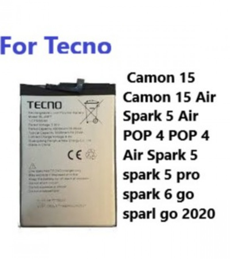 BL-49FT Battery For Tecno Spark 6 Go Capacity-5000mAh