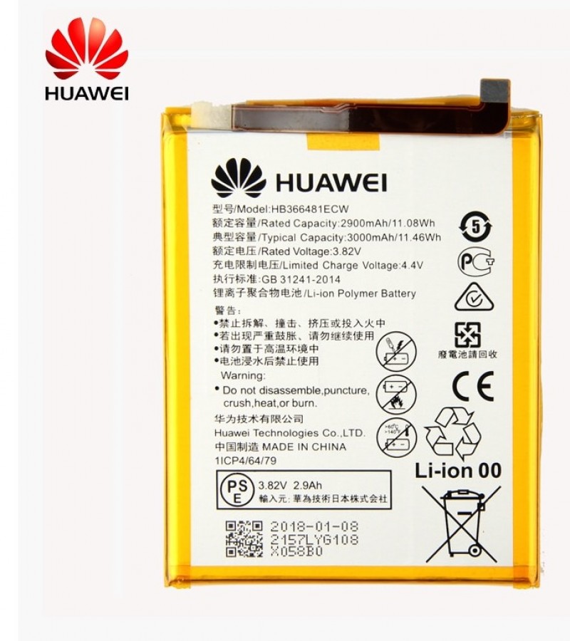 huawei p10 battery specs