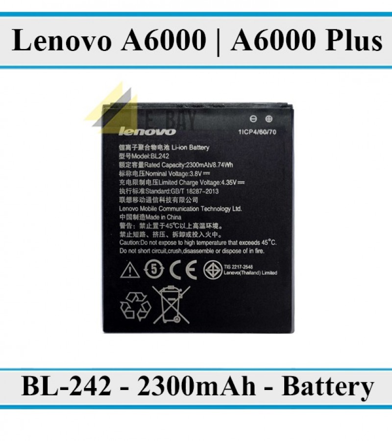 lenovo a6000 battery mah