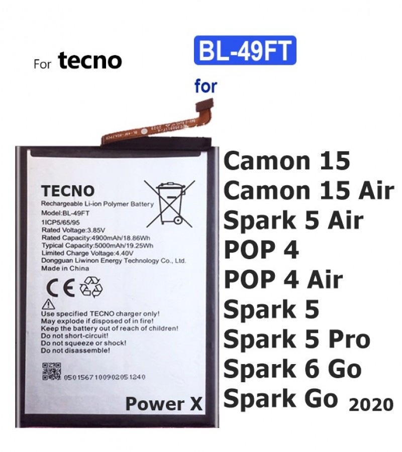 tecno spark 5 pro battery capacity