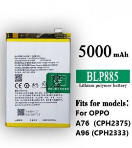 oppo a76 battery capacity