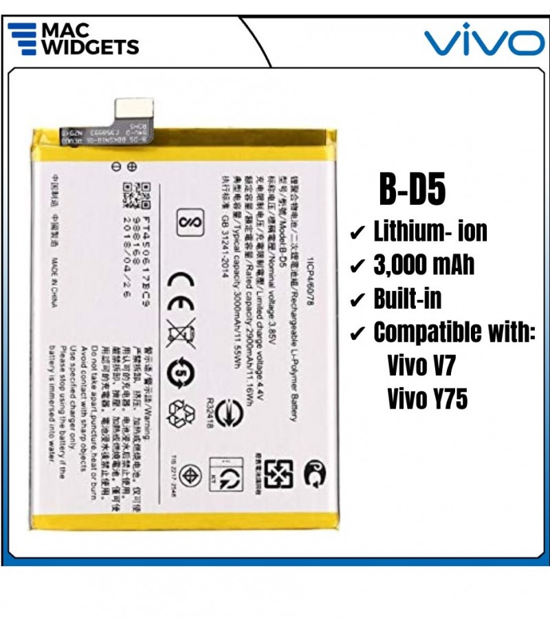 vivo d5 battery