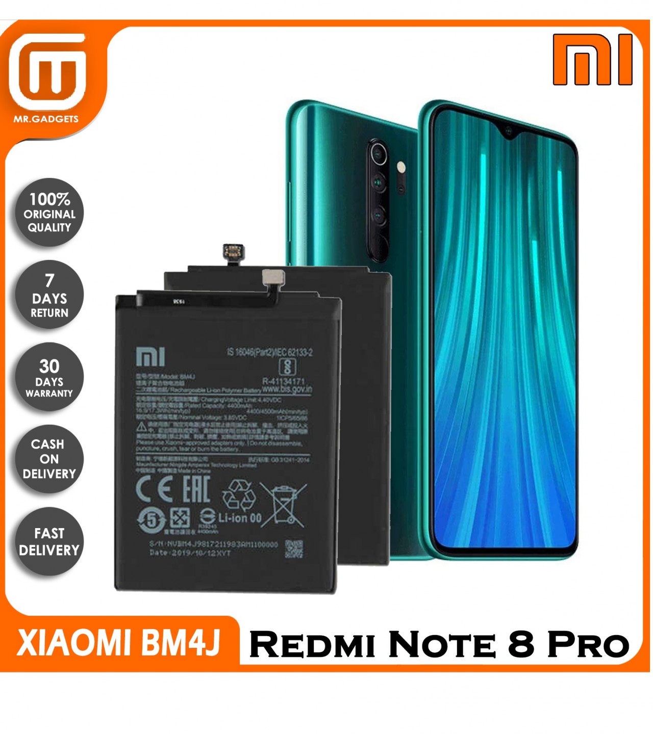 redmi note 8 battery mah