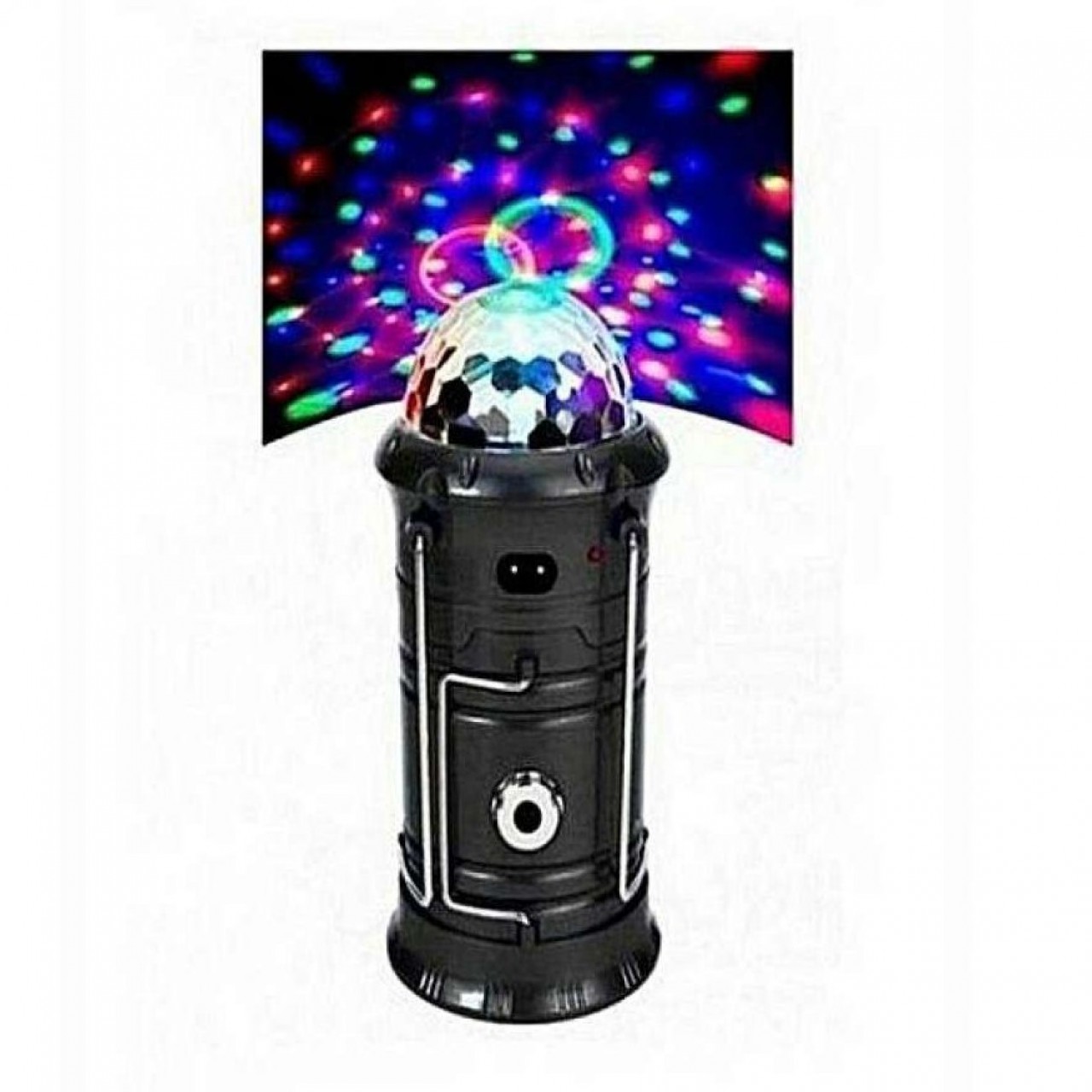 Rechargeable Camping Light - 3 Colors Disco Light - Torch - Black
