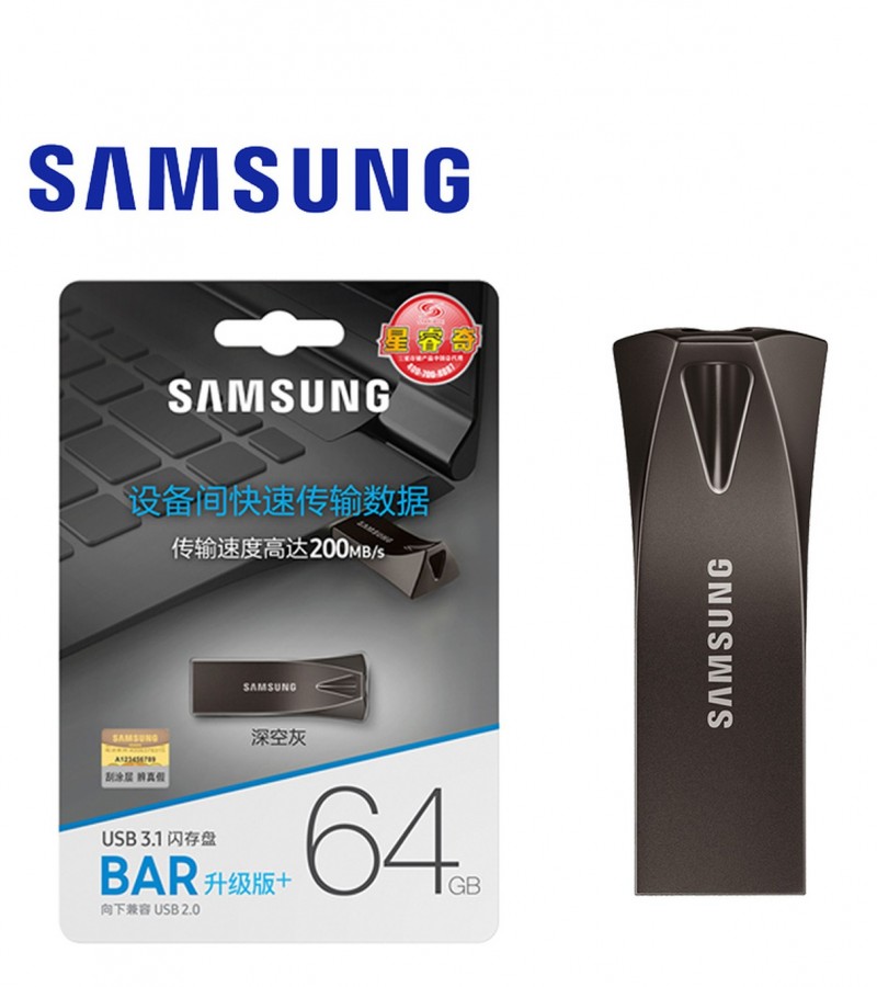 Samsung 16gb 32gb 64gb BarPlus High Speed 3.1 Flash USB Drive + FREE OTG adapter - 6 Months WARRANTY