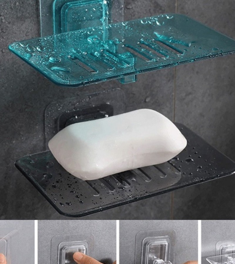 Soap Holder Acrylic Soap Dish Self Adhesive Self Draining
