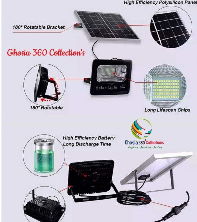 Solar Flood Light 100W Outdoor