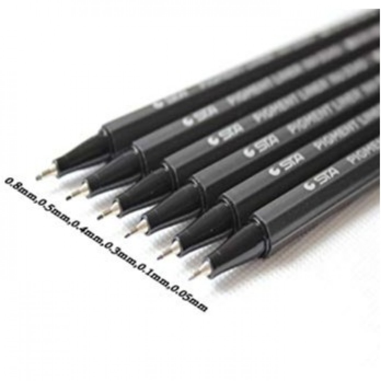 STA Black Pigment Fine Liner Micro Pens - Water Proof & Non-Toxic - 0 ...