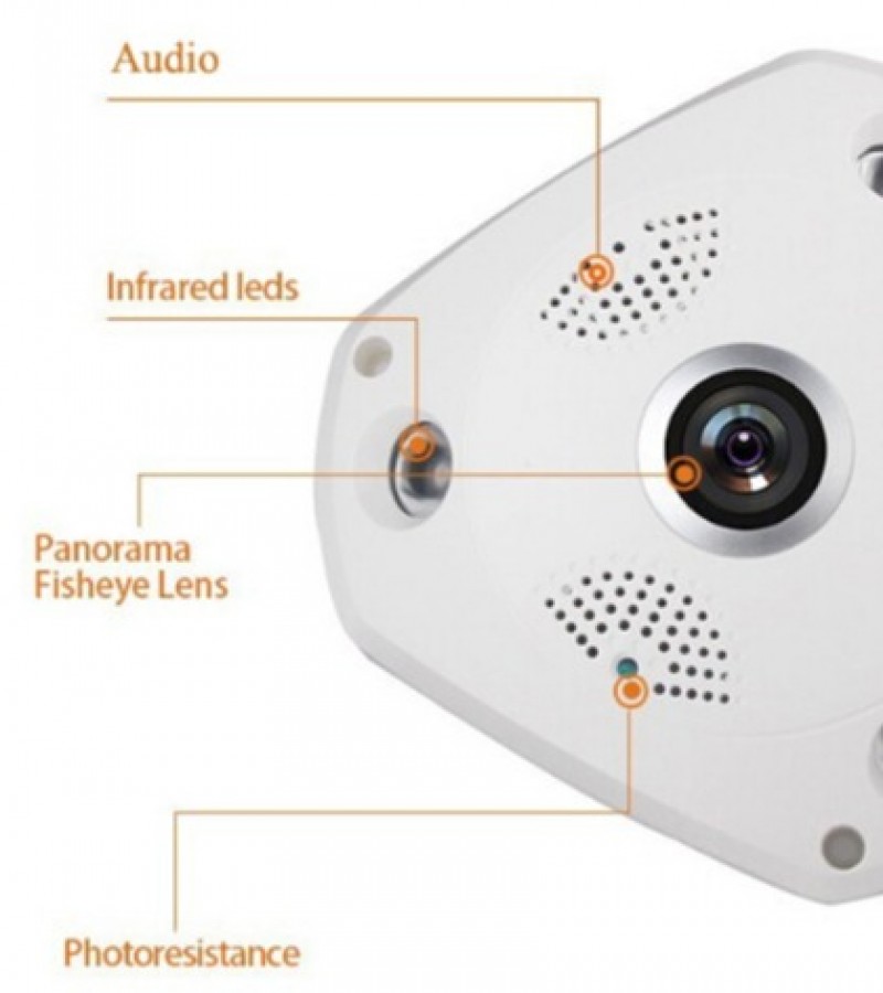 HD VR3D WIFI IP FISH EYE CAMERA NIGHT VISION
