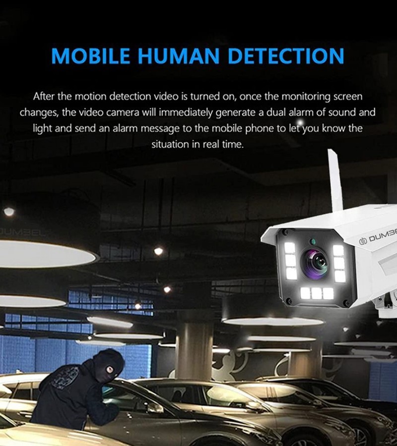 WiFi Outdoor Bullet CCTV Camera 1080p (Full HD) | 9 Infrared and LED